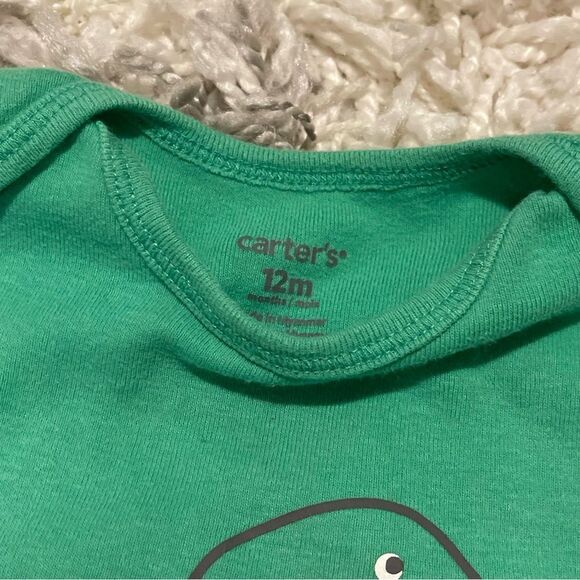 Carters 3 piece Dinosaur Long Sleeve Short Sleeve Onesie Set 12 months - Picture 3 of 6